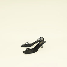 YSL Black Jaspe 55 Satin Sandal 38