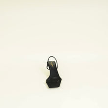 YSL Black Jaspe 55 Satin Sandal 38