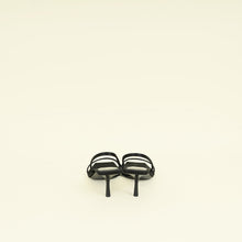 YSL Black Jaspe 55 Satin Sandal 38