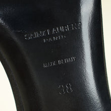 YSL Black Jaspe 55 Satin Sandal 38