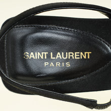 YSL Black Jaspe 55 Satin Sandal 38