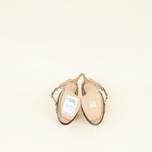 YSL Metallic Rose Gold High Heeled Tribute Sandals 37