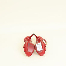 YSL Red Tribute Sandal 36.5