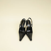 YSL Black Lee Slingback Pumps 36