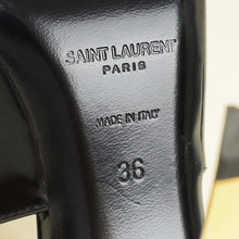 YSL Black Lee Slingback Pumps 36
