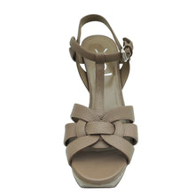 YSL Etoupe Mid Heel Tribute Sandal 36