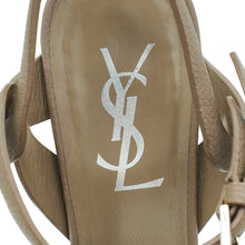 YSL Etoupe Mid Heel Tribute Sandal 36