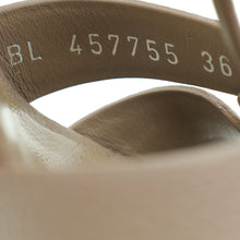 YSL Etoupe Mid Heel Tribute Sandal 36