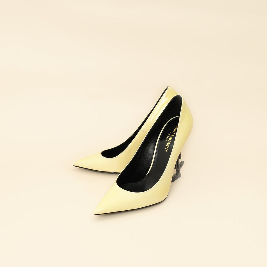 YSL Blanc Vintage Opyum Pump 37.5