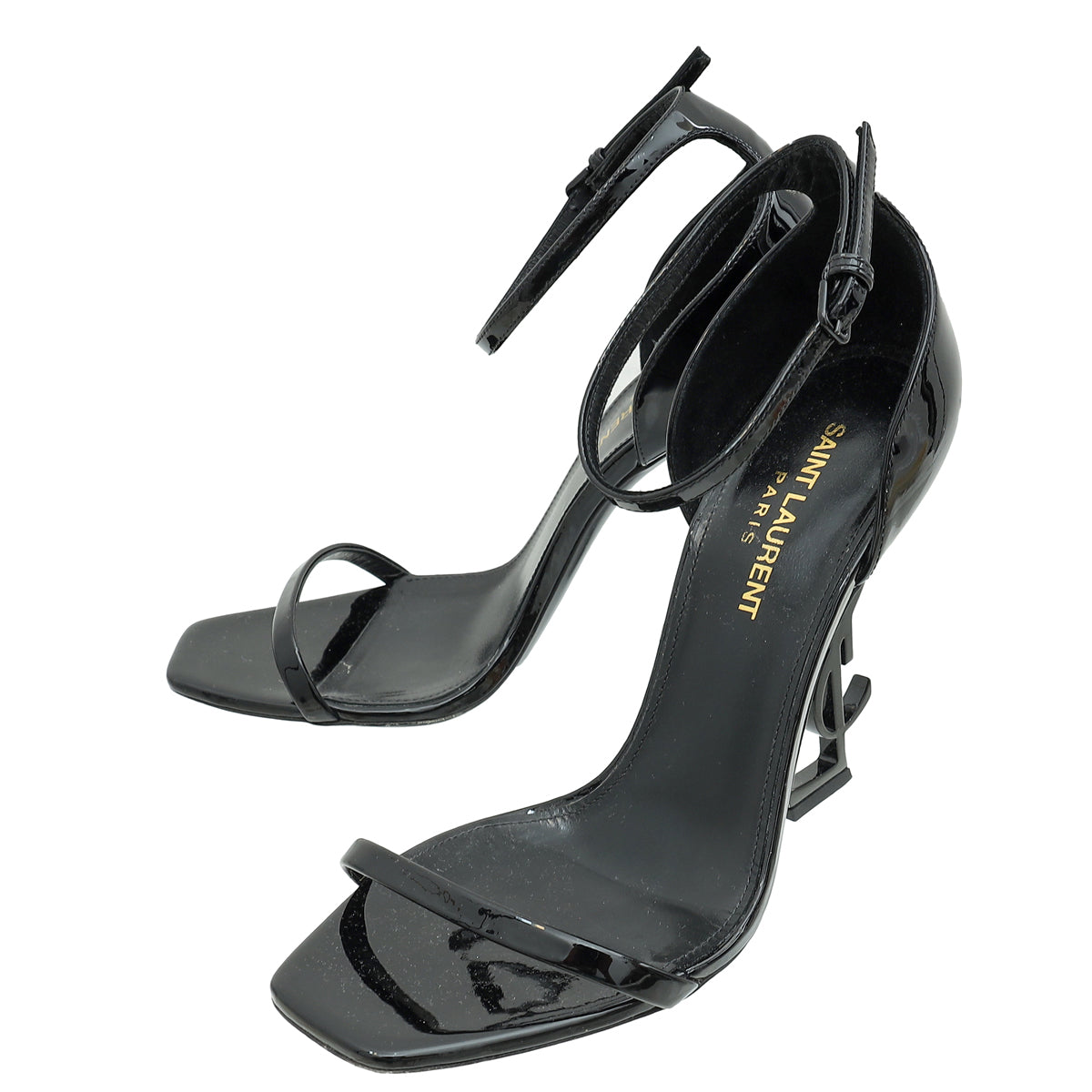 YSL Black Opyum Sandal 37