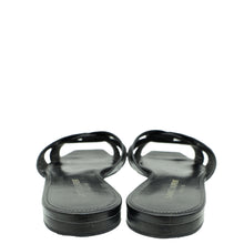 YSL Black Croco Embossed Tribute Flat Mules 38.5