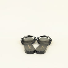 YSL Black Tribute Flat Mules 38.5