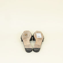 YSL Black Tribute Flat Mules 38.5
