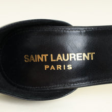 YSL Black Amber Sandals 38.5