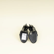 YSL Black Cassandra Ankle Strap Sandals 38