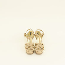 YSL Bicolor Tribute Sandal 38