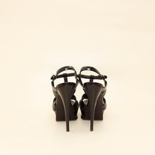 YSL Burgundy Tribute Sandal 38