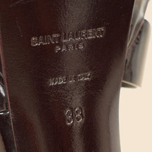 YSL Burgundy Tribute Sandal 38