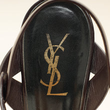 YSL Burgundy Tribute Sandal 38