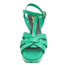 YSL Green Tribute Sandal 39.5