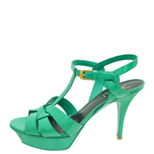 YSL Green Tribute Sandal 39.5