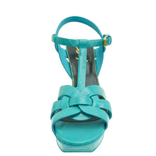 YSL Turquoise Tribute Sandal 39.5