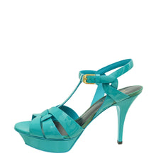 YSL Turquoise Tribute Sandal 39.5