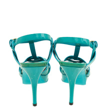 YSL Turquoise Tribute Sandal 39.5