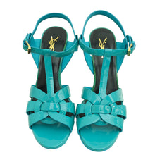 YSL Turquoise Tribute Sandal 39.5