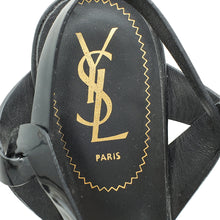 YSL Black Tribute Sandal 39.5