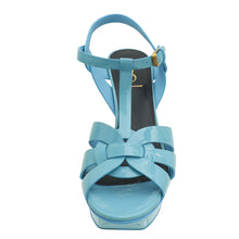 YSL Blue Tribute Sandal 39.5