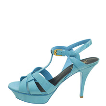 YSL Blue Tribute Sandal 39.5