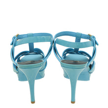 YSL Blue Tribute Sandal 39.5