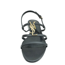 YSL Black Cassandra Sandals 39