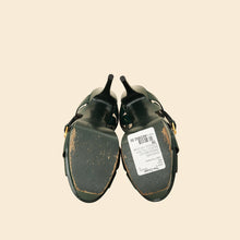 YSL Dark Green Tribute Sandal 39