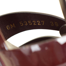 YSL Burgundy Tribute Heeled Sandals 39