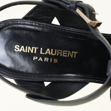 YSL Black Tribute Sandals 39