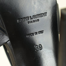 YSL Black Perforated High Heeled Platform Tribute Sandals 39