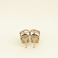 YSL Dark Beige Tribute Platform Sandal 39
