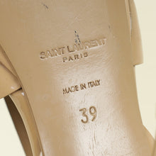 YSL Dark Beige Tribute Platform Sandal 39