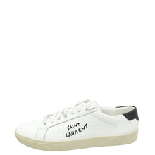YSL White Court Classic sl/06 Embroidred Sneaker 40.5