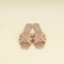 YSL Nude Tribute Flat Sandals 40