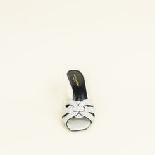 YSL Light Grey Tribute Studs Mules 40