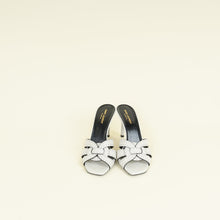 YSL Light Grey Tribute Studs Mules 40