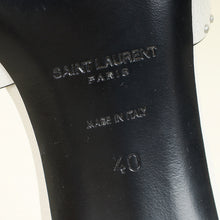 YSL Light Grey Tribute Studs Mules 40