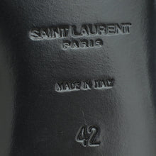 YSL Black Tribute Ankle Strap Flat Sandals 42