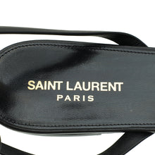 YSL Black Tribute Ankle Strap Flat Sandals 42