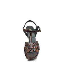 YSL Brown Tribute Sandal 37.5