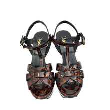 YSL Brown Tribute Sandal 37.5