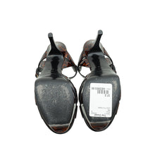 YSL Brown Tribute Sandal 37.5